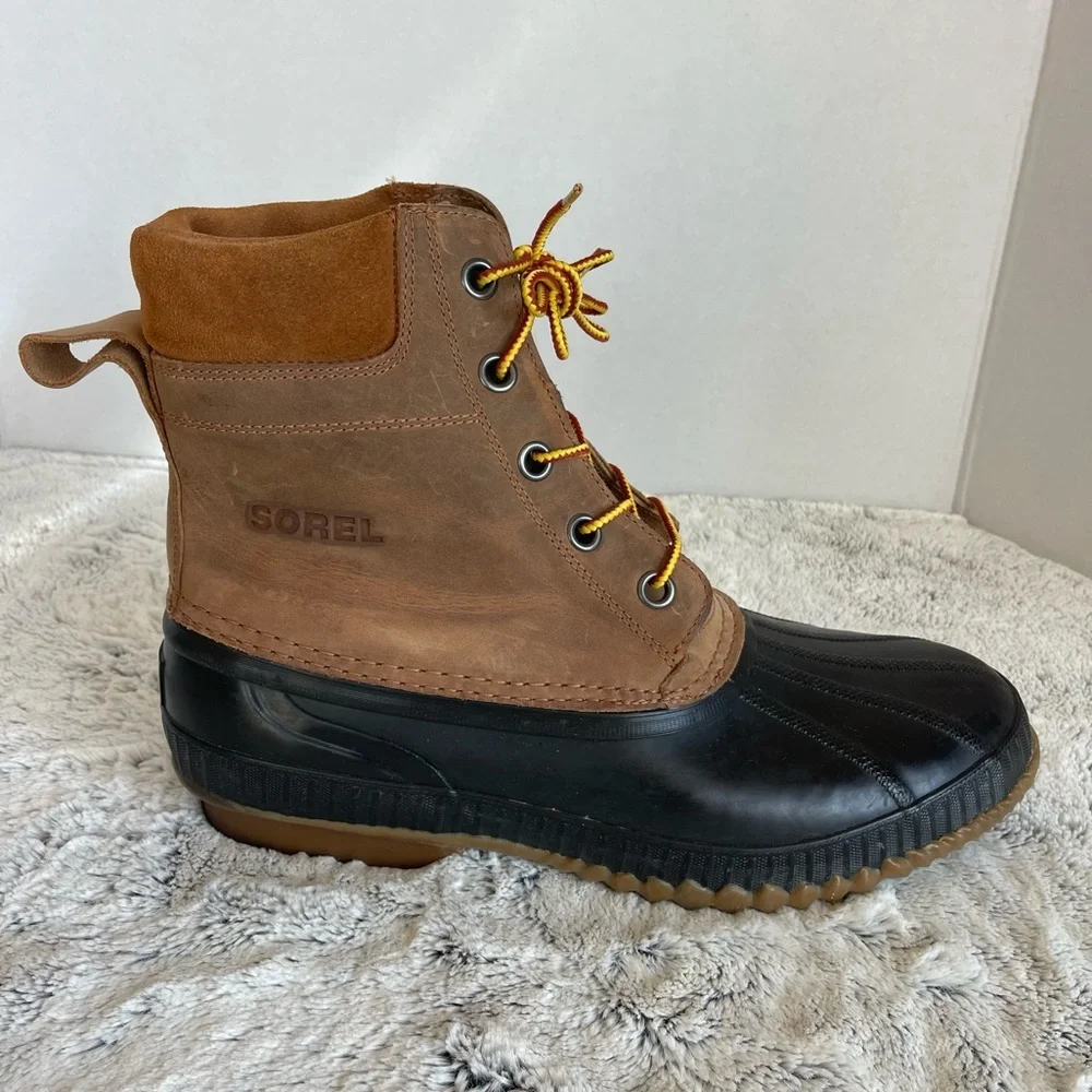 Sorel Cheyenne II Waterproof Lace Up Duck Boots Men Size 12